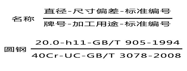 冷拔圓鋼標(biāo)記示例標(biāo)準(zhǔn) 冷拔圓鋼標(biāo)記示例標(biāo)準(zhǔn)